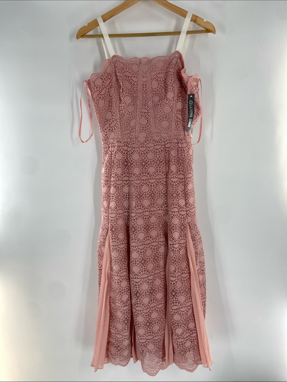 Gianni Bini Pink Midi Dress Size 4 NWT